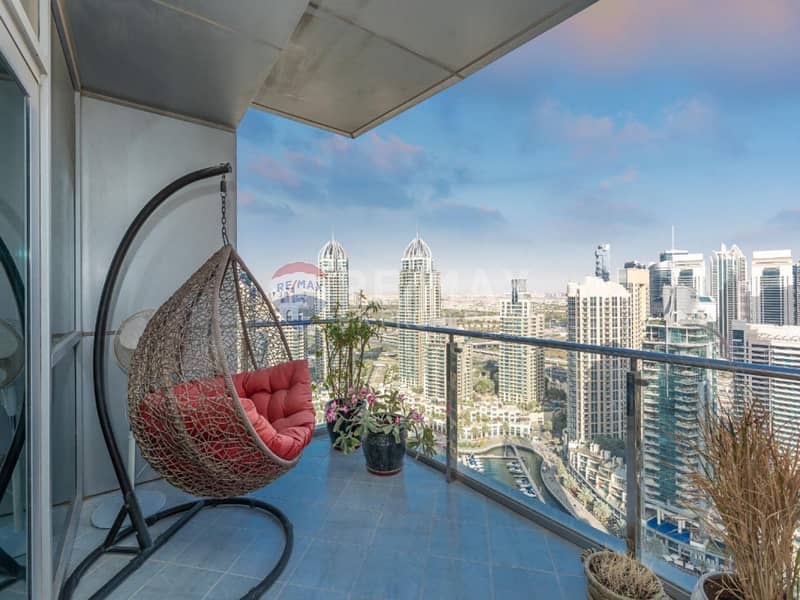 位于迪拜码头，滨海阳台公寓大楼 3 卧室的公寓 225000 AED - 8913037