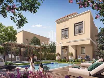 5 Bedroom Villa for Sale in Yas Island, Abu Dhabi - CGI28_RearYard_03a_10K. jpg