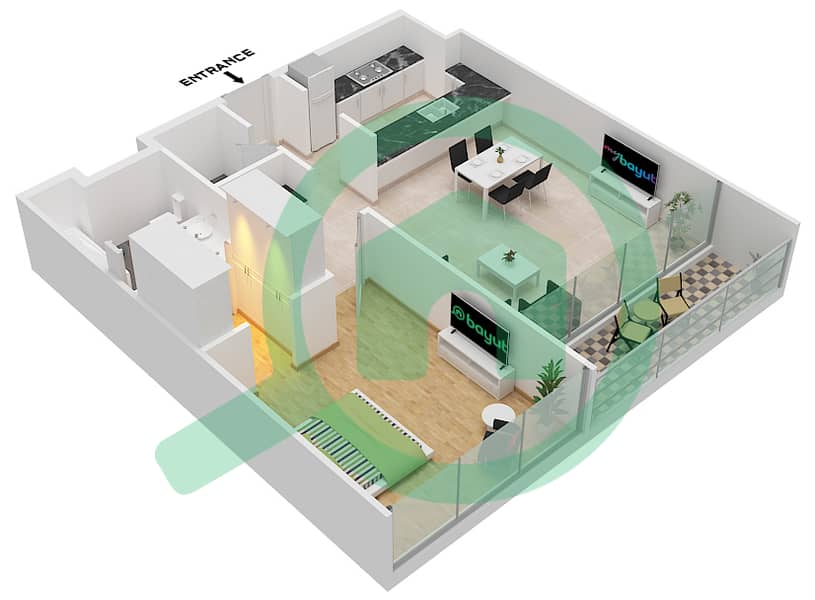 桑葚2号大厦B2 - 1 卧室公寓类型／单位T1A / 5,7,8,9,11,19,20,21戶型图 Block A 
Type T1A 
Unit A-5 Floor 2,4,6 
Unit A-7 Floor 1,3,5 
Unit A-8 Floor 6 
Unit A-9 Floor 2,4
Block B
Type T1A 
Unit 5 Floor 2,4,6
Unit 7 Floor 1,3,5
Unit 8 Floor 1,6 
Unit 9 Floor 1,2,4 
Unit 11 Floor 3,5 
Unit 19 Floor 6 
Unit 20 Floor 1 
Unit 21 Floor 5 
Unit 22 Floor 1,4 
Unit 23 Floor 3,4 interactive3D
