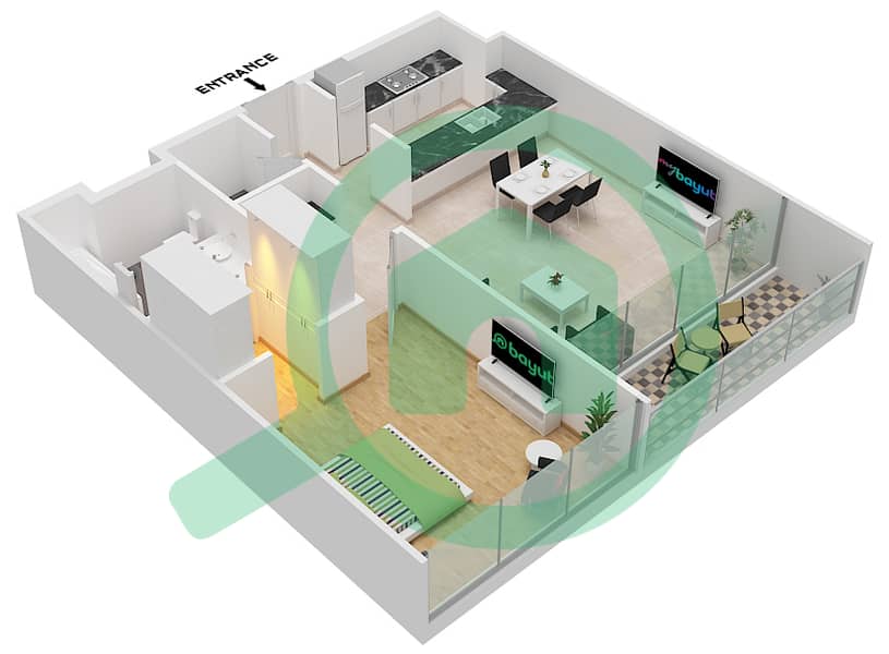 Mulberry 2 Building B2 - 1 Bedroom Apartment Type/unit T1A / 5,7,8,9,11,19,20,21 Floor plan Block A 
Type T1A 
Unit A-5 Floor 2,4,6 
Unit A-7 Floor 1,3,5 
Unit A-8 Floor 6 
Unit A-9 Floor 2,4
Block B
Type T1A 
Unit 5 Floor 2,4,6
Unit 7 Floor 1,3,5
Unit 8 Floor 1,6 
Unit 9 Floor 1,2,4 
Unit 11 Floor 3,5 
Unit 19 Floor 6 
Unit 20 Floor 1 
Unit 21 Floor 5 
Unit 22 Floor 1,4 
Unit 23 Floor 3,4 interactive3D