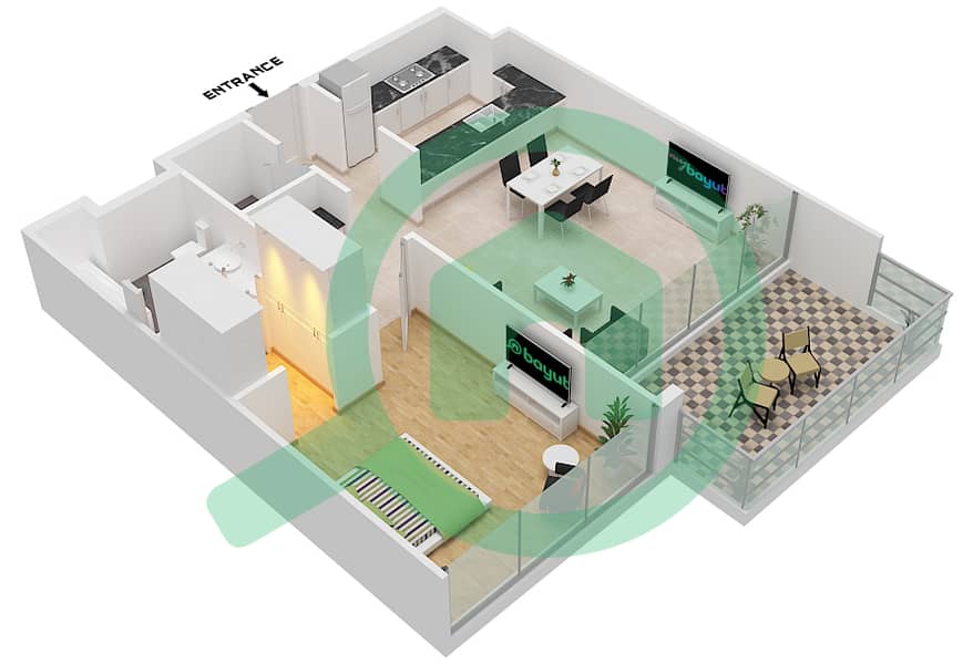 桑葚2号大厦B2 - 1 卧室公寓类型／单位T1B / 5,6,7,9,11,20,21,22戶型图 Block A 
Type T1G 
Unit A-5 Floor 1,3,5 
Unit A-6 Floor 6 
Unit A-7 Floor 2,4 
Unit A-8 Floor 1 
Unit A-9 Floor 3,5 
Unit A-13 Floor 1
Block B 
Type T1B 
Unit B-5 Floor 1,3,5
Unit B-6 Floor 6 
Unit B-7 Floor 2,4 
Unit B-9 Floor 3,5,6 
Unit B-11 Floor 2,4 
Unit B-20 Floor 6 
Unit B-21 Floor 1,2,4 Unit 
B-22 Floor 3,5 
Unit B-23 2,4 interactive3D