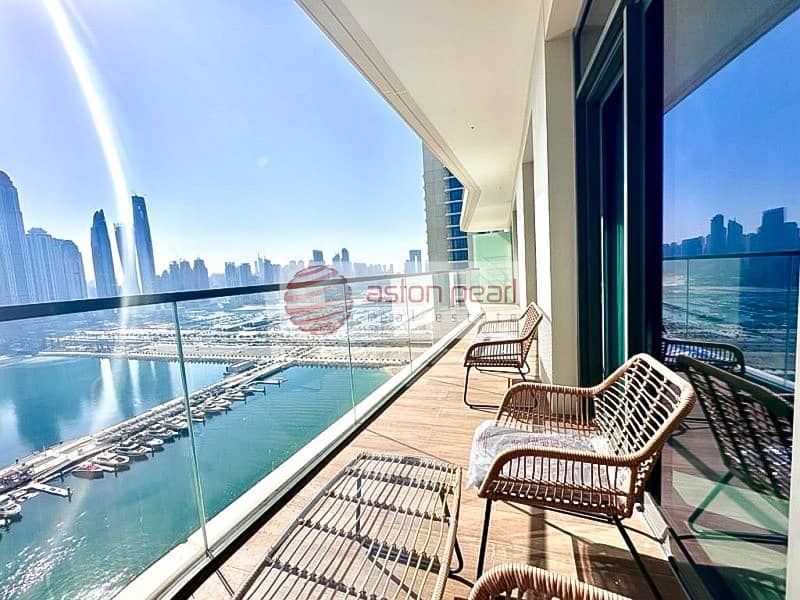 High Floor| Marina View| Private Beach | Furnished