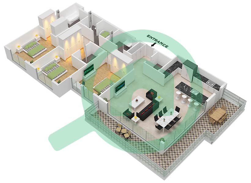 المخططات الطابقية لتصميم النموذج / الوحدة T2B / B-1,B-2,B-7,B-8,B-1 شقة 3 غرف نوم - مولبيري 2 مبنى B2 Block B
Type T2B 
Unit B-1 Floor 1,3 
Unit B-2 Floor 2,4 
Unit B-7 Floor 5 
Unit B-8 Floor 4 
Unit B-15 Floor 1 
Unit B-16 Floor 3 
Unit B-17 Floor 2,4 
Unit 21 Floor 5 
Unit B-24 Floor 2,4 interactive3D