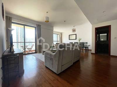 2 Bedroom Flat for Rent in Jumeirah Beach Residence (JBR), Dubai - Furnished I Vacant I Stunning Sea and Marina View