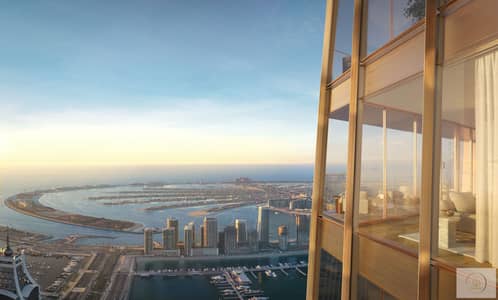 迪拜码头， 迪拜 4 卧室顶楼公寓待售 - Balcony_Palm_View. jpg