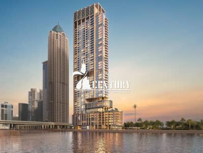 2 Cпальни Апартаменты Продажа в Бизнес Бей, Дубай - One River Point_View- Canal side-min. jpg