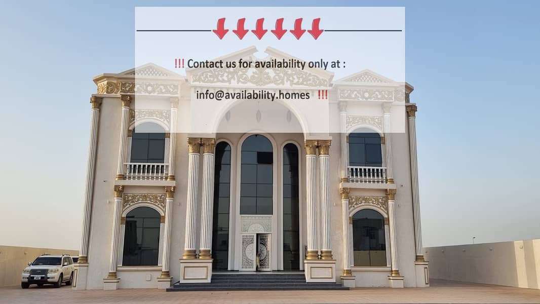For sale a luxurious villa in Sharjah, Al Hoshi area