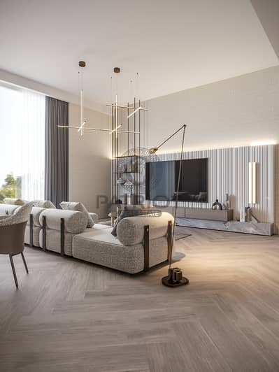 阿尔扬街区， 迪拜 3 卧室单位待售 - TCD 3 Bedroom_living area. jpg