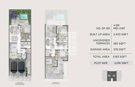 فیلا 4 غرف نوم للبيع في مدينة محمد بن راشد، دبي - floor plan c167-2. jpg