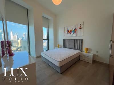 2 Bedroom Flat for Rent in Downtown Dubai, Dubai - Sea and Skyline view ~ Fully furnished ~ Ready