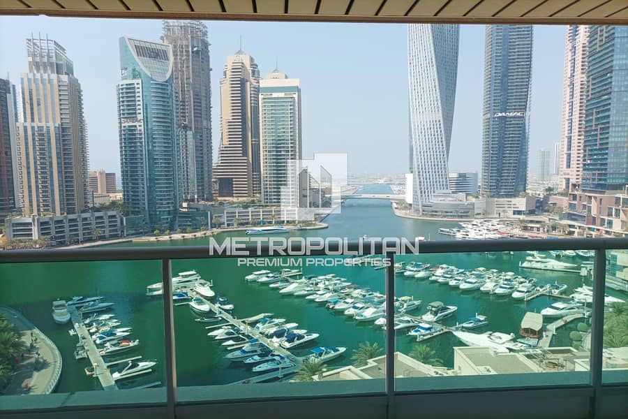 位于迪拜码头，迪拜滨海大厦（怡玛6号大厦），阿尔亚斯大厦 1 卧室的公寓 190000 AED - 8927251