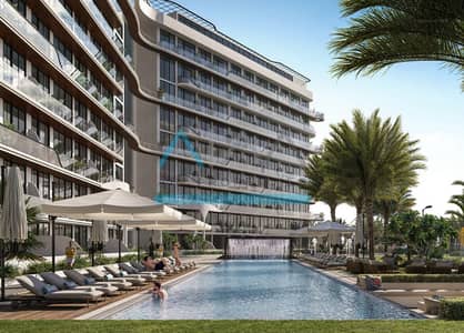 2 Bedroom Apartment for Sale in Wasl Gate, Dubai - Resort side of the building. png