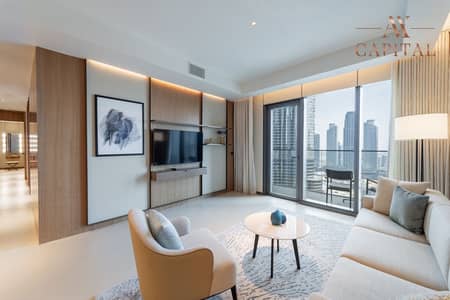 3 Bedroom Apartment for Rent in Downtown Dubai, Dubai - Burj And Fountain View | Serviced | Brand New