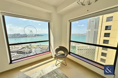 2 Bedroom Flat for Rent in Jumeirah Beach Residence (JBR), Dubai - Full Sea And Ain Views | Vacant | Furnished