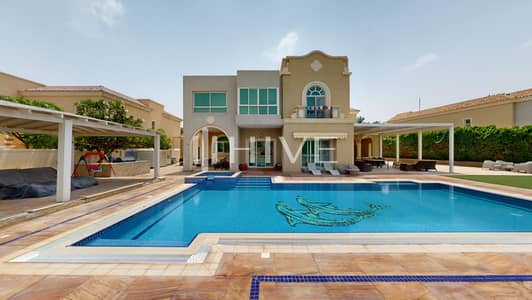 6 Bedroom Villa for Sale in Dubai Sports City, Dubai - luxurious villa facing luscious green golf course