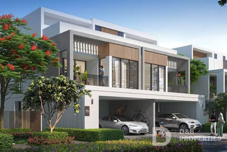 3 Bedroom Villa for Sale in Tilal Al Ghaf, Dubai - Pool And Park View I Single Row I Aura Gardens