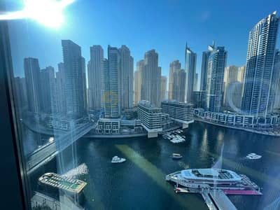 1 Bedroom Flat for Sale in Dubai Marina, Dubai - Furnished|Full Marina View|Rented|No Balcony
