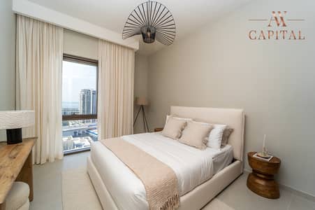 1 Bedroom Flat for Rent in Dubai Creek Harbour, Dubai - Luxury Furnished | Burj Khalifa and Beach View