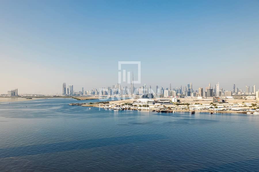 High Floor | Full Sea and Burj Views | Vacant