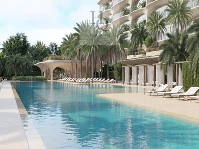 朱美拉棕榈岛， 迪拜 3 卧室公寓待售 - Ocean House - oasis pool. jpeg