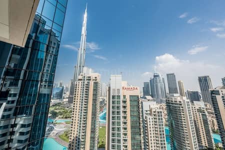 2 Bedroom Flat for Sale in Downtown Dubai, Dubai - High Floor | Partial Burj and Fountain View