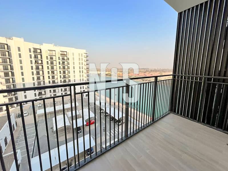 Spacious modern 2BHK with balcony | Partial Canal view