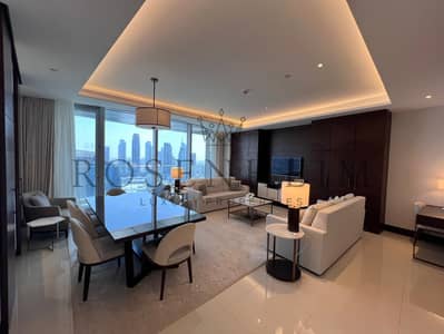 3 Bedroom Flat for Rent in Downtown Dubai, Dubai - Burj View |Spacious Layout | Maids Room | Serviced