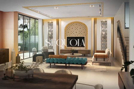 4 Bedroom Townhouse for Sale in DAMAC Lagoons, Dubai - LIVING ROOM. jpg