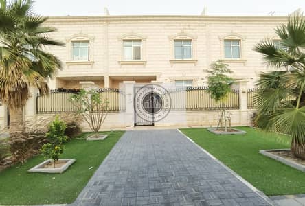 PRIVATE ENTRANCE WITH FRONT AND BACK YARD 7BHK VILLA WITH 1 MAJLIS 2 LIVING ROOM MAID ROOM AT MBZ 150K