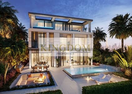 6 Bedroom Villa for Sale in Jumeirah Golf Estates, Dubai - Render_Signature Mansions_Rear Elevation_New Render. jpg