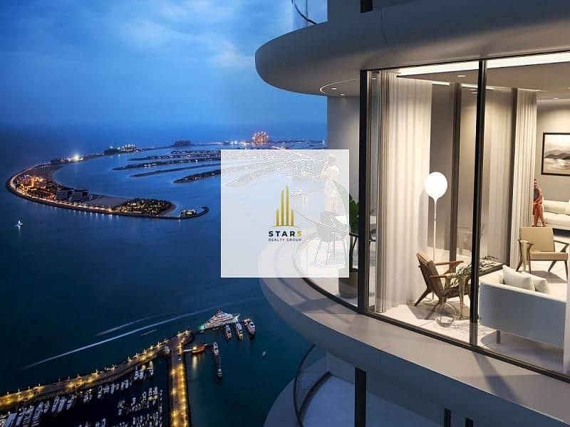 位于迪拜港，索布哈海洋天堂公寓，索巴海文大厦 B 座 1 卧室的公寓 3399680 AED - 8937877