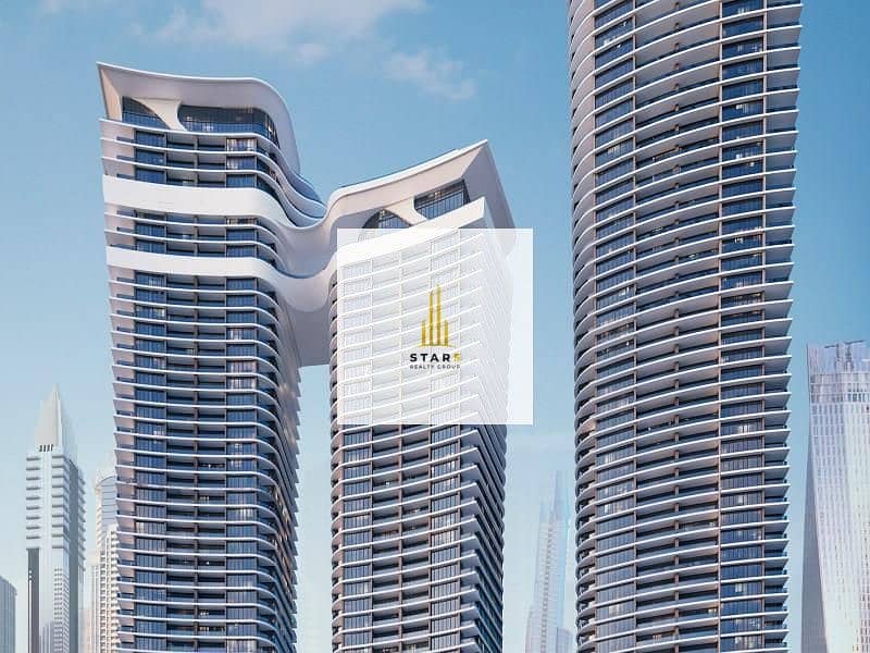 位于迪拜港，索布哈海洋天堂公寓，索巴海文大厦 B 座 1 卧室的公寓 3277716 AED - 8938237