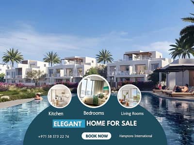 4 Bedroom Villa for Sale in The Valley by Emaar, Dubai - Water View | With Maid's Room | Private Pool