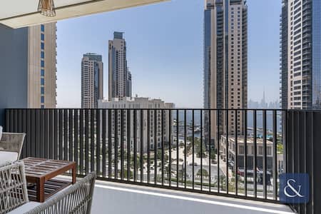 3 Bedroom Flat for Rent in Dubai Creek Harbour, Dubai - Upgraded Unit | Burj View | Available Now