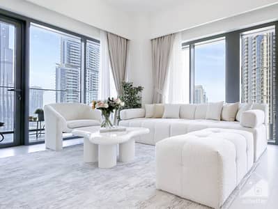 فلیٹ 2 غرفة نوم للايجار في وسط مدينة دبي، دبي - Burj Royale - 3003-Living-6. jpg