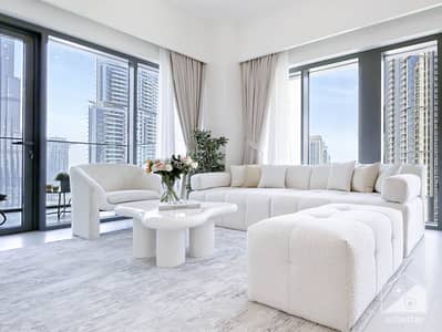 2 Bedroom Flat for Rent in Downtown Dubai, Dubai - Burj Royale - 3003-Living-6. jpg