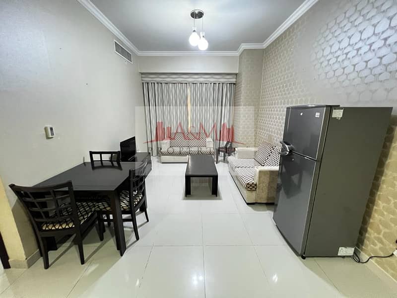 FULLY FURNISHED | One Bedroom Apartment with High Class Finishing in Mamoura for AED 5.000 Monthly. !