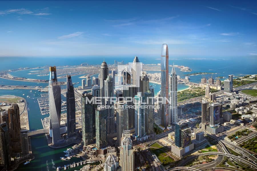 位于迪拜码头，Six Senses Residences Dubai Marina 4 卧室的顶楼公寓 14700000 AED - 8943098