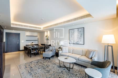 2 Bedroom Hotel Apartment for Rent in Downtown Dubai, Dubai - Furnished | Burj and Fountain View | High Floor