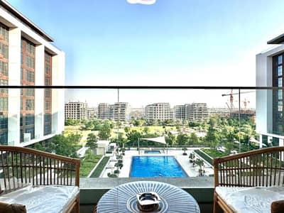 2 Bedroom Flat for Rent in Dubai Hills Estate, Dubai - Pool and Community View|Fully Furnished|Vacant Now