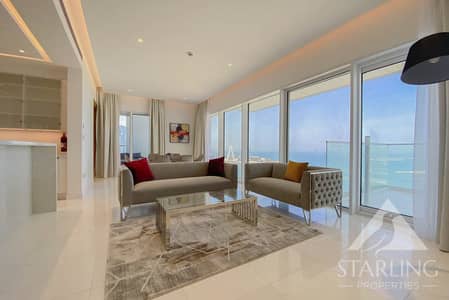 2 Bedroom Flat for Rent in Jumeirah Beach Residence (JBR), Dubai - Full Sea View | Fully Furnished | Biggest Layout