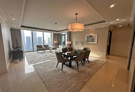 3 Bedroom Hotel Apartment for Rent in Downtown Dubai, Dubai - Furnished | High Floor | Bills Included | Serviced