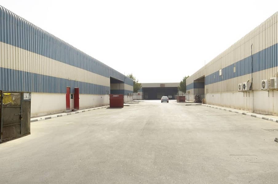 150,000 sq. ft. yard with compound wall and offices for Sale