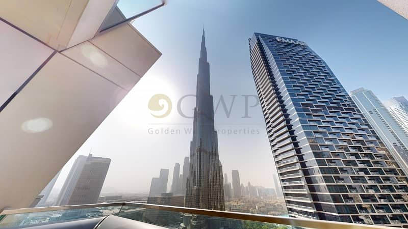 EXCLUSIVE|WELL MAINTAINED| BURJ VIEW|VACANT