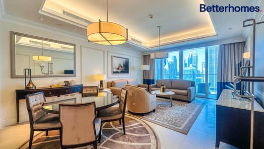 2 Bedroom Apartment for Rent in Downtown Dubai, Dubai - Burj Khalifa View | Furnished | Bills included