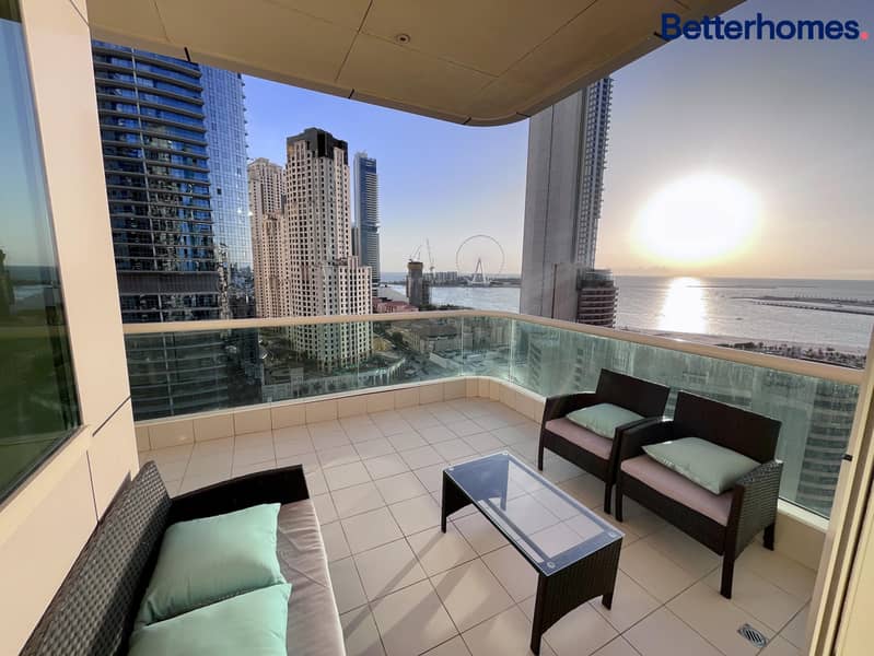 位于迪拜码头，皇家海洋塔楼 2 卧室的公寓 160000 AED - 8931877
