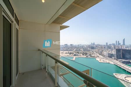 3 Bedroom Apartment for Sale in Al Reem Island, Abu Dhabi - Stunning Marina View|Balcony|High Floor|Maids Room