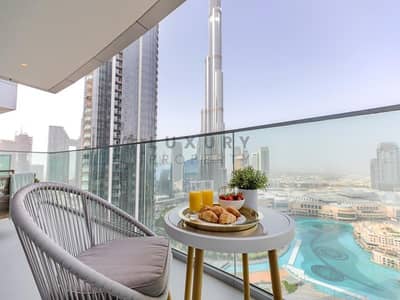 3 Bedroom Apartment for Rent in Downtown Dubai, Dubai - Luxury Furnished | Burj Khalifa and Fountain Views