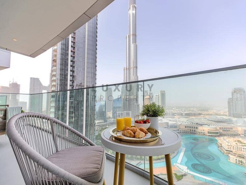 Luxury Furnished | Burj Khalifa and Fountain Views