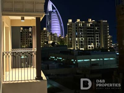1 Bedroom Apartment for Rent in Umm Suqeim, Dubai - Burj Al Arab view | Fully Furnished | Vacant